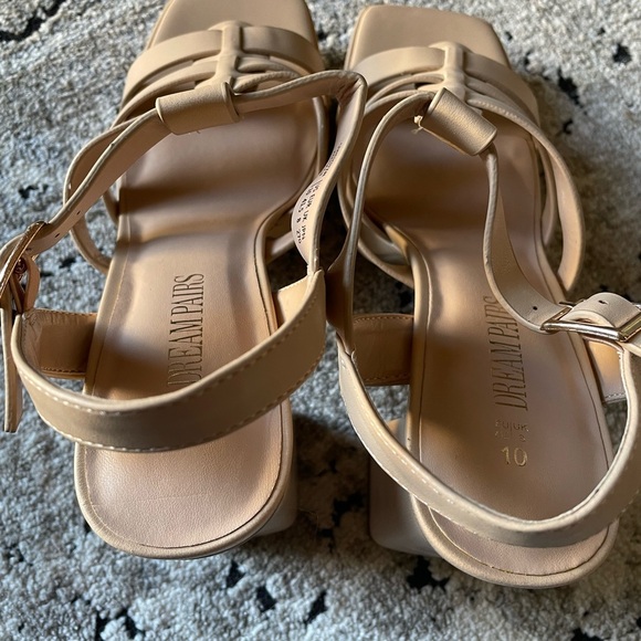 Dreampairs Square toe Chunky Heel Sandals - Picture 8 of 15